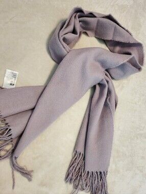H&M Pastel Lilac Fringe Wrap Scarf